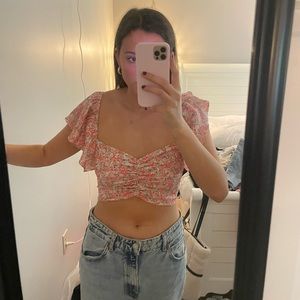 zara floral top